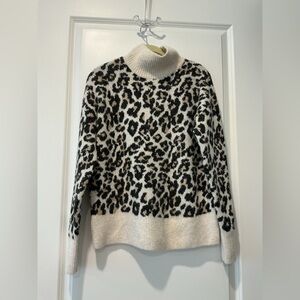 NWT LOFT Leopard Print Turtleneck Sweater